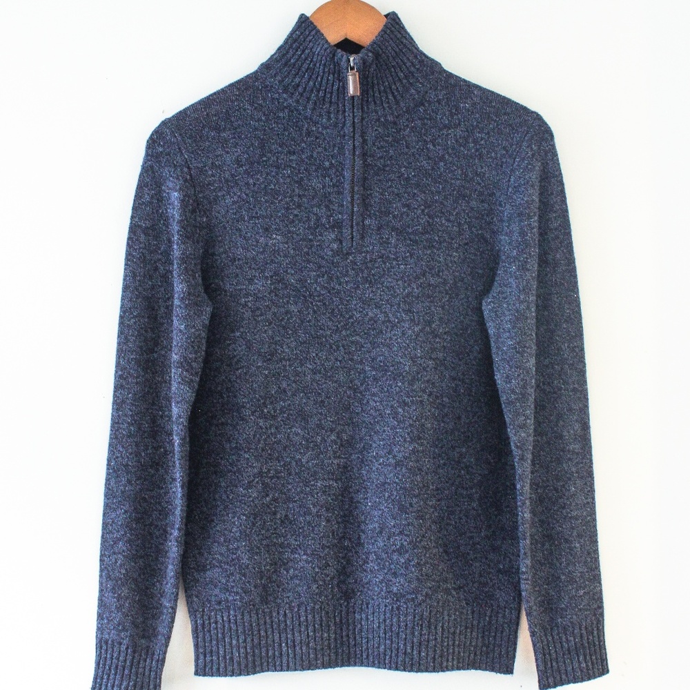 J.Crew Slim lambswool half-zip sweater mens XS